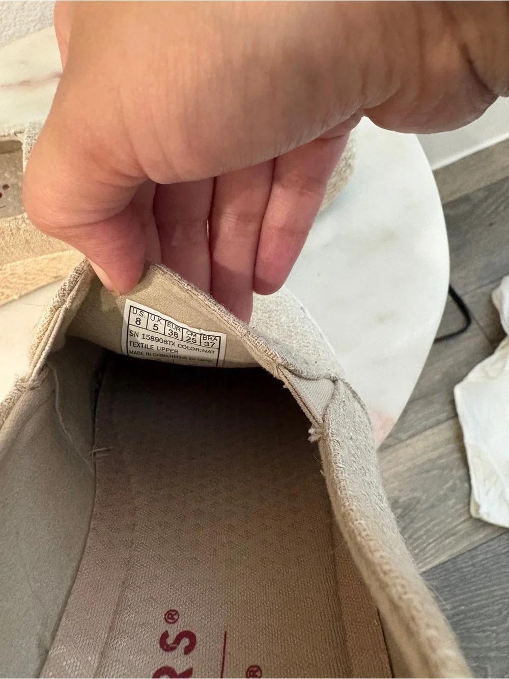 Slip-On Platform Espadrille Sneakers in Natural Beige Martha Stewart edition
